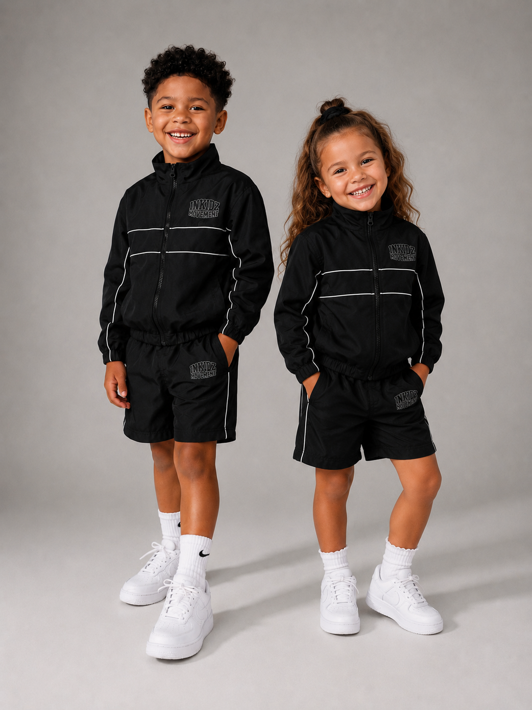 Inkidz Movement Nylon Short Set – Black