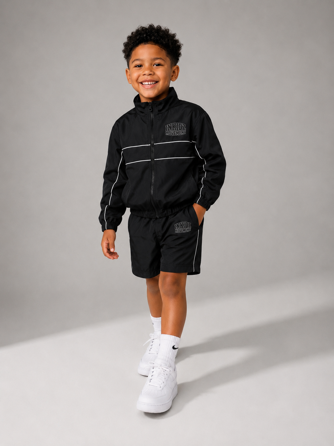 Inkidz Movement Nylon Short Set – Black