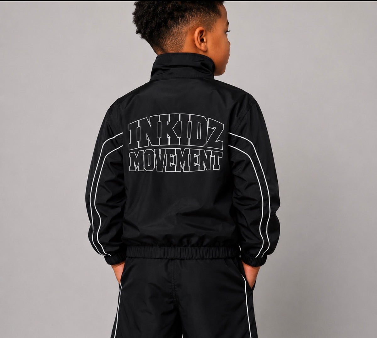 Inkidz Movement Nylon Short Set – Black